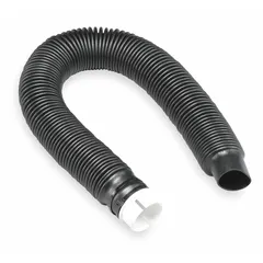 Butyl breathing tube for use with Air Purifying Respirator (PAPR) Hood Systems RBE-NM10 and RBE-L10. Delivers clean airflow from the blower to the hood in industrial environments with airborne hazards.