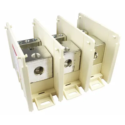 BURNDY Power Distribution Block: Open, Lug, Lug - Open Blocks with Lugs