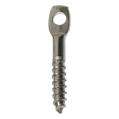 BIRD BARRIER Screw Eye: Screw Eye, Stainless Steel, Silver, 1 1/2 in Overall Lg, 1/4 in Dp - Bird Control Netting Accessories