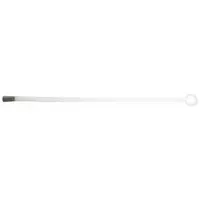 Rod-shaped magnetic stir bar retriever for retrieving stir bars from laboratory vessels such as beakers and flasks. Constructed from white polyethylene with an overall length of 18 inches and a diameter of 9.5 mm. Non-magnetic material prevents contamination and glassware damage during retrieval