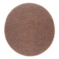 ABILITY ONE Burnishing Pad: Gray, 18 in Dia, Natural Blend, 2,500 RPM Max Speed, Round, 5 PK (MPN 7910-01-512-5941)