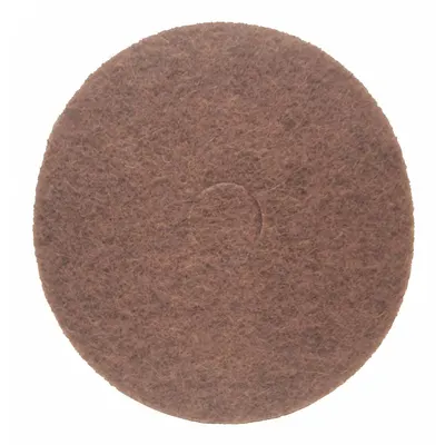 ABILITY ONE Burnishing Pad: Gray, 18 in Dia, Natural Blend, 2,500 RPM Max Speed, Round - AbilityOne Burnishing Pads