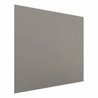 HADRIAN Partition Panel: Stainless Steel, Powder-Coated, Light Gray, 58 in Ht, 59 in Wd, 1 in Thick (MPN 530059-535)