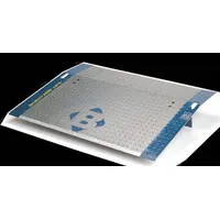 BLUFF Dock Board: 7,100 lb Load Capacity, 24 in Overall Lg, 36 in Overall Wd, Diamond Treadplate (MPN B3624)
