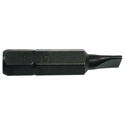 WESTWARD Insert Bit: Insert Bit, Slotted Head, Imperial, SL23/64 Bit Industry Size - Impact Bits