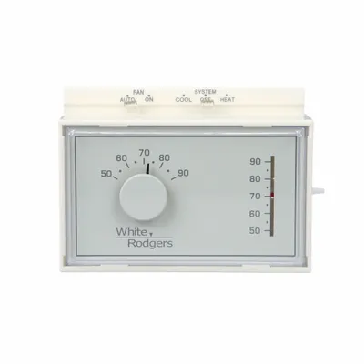 EMERSON Low Voltage Thermostat: Heat and Cool, Manual - Analog Thermostats