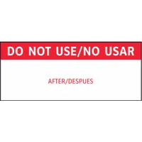Inspection Label: 2 1/4 in Wd, 1 in Ht, Red/White, Rectangle, Polyester, Indoor, 2 mil Thick, 225 PK (MPN TC3-211-5)