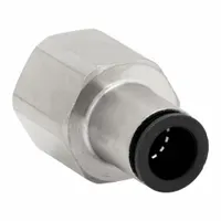 LEGRIS Push-Fit Adapter Fitting: 3/8 in Pipe x 12 mm OD Size, BSPP x Push-to-Connect, Brass, Silver (MPN 3114 12 17)