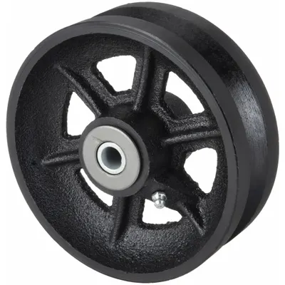 OEM Track Wheel: 5 in Wheel Dia - V-Groove Track Wheels