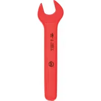 WIHA Open End Wrench: Alloy Steel, High Visibility Coating, 5/16 in Head Size, 3 7/8 in Overall Lg (MPN 20133)