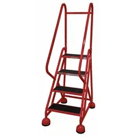 COTTERMAN Rolling Ladder: 3 ft Platform Ht, Partially Assembled, Steel, Wt-Actuated Auto-Lock (MPN ST-421 A2 C6 P5)
