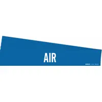 Pipe Marker: Air, Blue, White, Fits 8 in and Larger Pipe O.D., 1 Pipe Markers, Without Arrows, 5 PK (MPN 7006-1HV-PK)