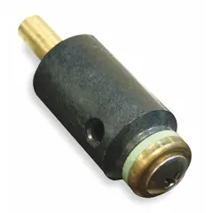 This cartridge assembly is a replacement component for ACORN Quick-Cloz® valves used in institutional toilet flush systems. It includes a Flo-Cloz Valve Self-Closing Rod Assembly and is constructed of brass with a black finish. Overall width is 7/8 in and overall height is 2 1/2 in.