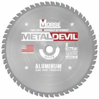 MORSE Circular Saw Blade: 8 in Blade Dia., 56 Teeth, 0.08 in Cut Wd, 5/8 in Arbor Size, Carbide (MPN 102728-WWG)