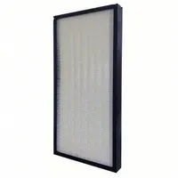 Minipleat Air Filter: 16 in x 20 in x 4 in, Synthetic, Plastic, No Header, Downstream Face