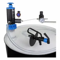 GOATTHROAT PUMPS Air Drum Pump: Pump w/ Discharge Hose & Nozzle, 1:1, 4.5 gpm Max. Flow Rate, PP (MPN GT200RTBTG-AK)