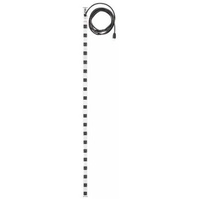 TRIPP LITE Outlet Strip: 20 Outlets, 15 ft Cord Lg, 15 A Current, UL 1363, Gray, 5-15P - Industrial Power Strips