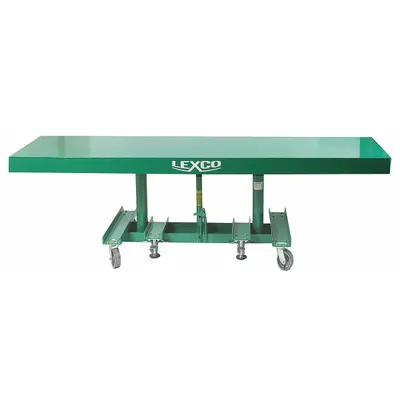 WESCO Lift Table: Not Powered, 2,000 lb Load Capacity, 120 in L x 30 in W - Manual Post-Lift Tables