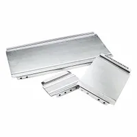 LISTA Aluminum Divider 2 In x 5-7/8 In, 12 PK: 2 in Overall Ht, For 75 mm Drawer Ht, Gray (MPN D075-09S/12PC)