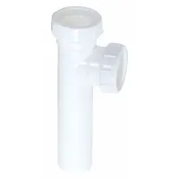 APPROVED VENDOR End Outlet Tee: Plastic, White, 1 1/2 in Nominal Pipe Size, Slip (MPN 35387)