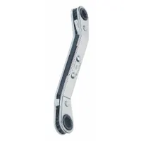 PROTO Box End Wrench: Chrome, 9 mm_10 mm Head Size, 5 1/2 in Overall Lg, Offset, Reversing (MPN J1182M-A)