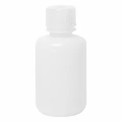 HDPE Narrow Mouth Round Lab Bottle, 2 fl oz (60 mL), Colorless, 20-415 mm Screw Closure
