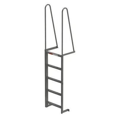 OEM Fixed Ladder: 5 ft Overall Ht - Walk Through Fixed Ladders