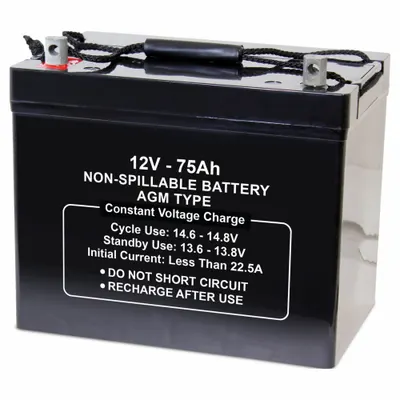 OEM Sealed Lead Acid Battery: 12V DC - AGM Sealed Lead Acid Batteries