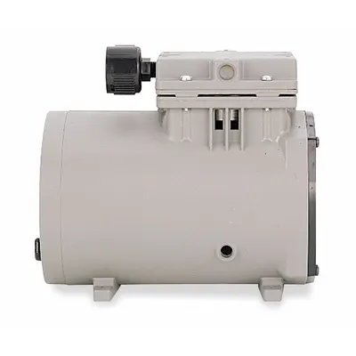 THOMAS Piston Air Compressor/Vacuum Pump: 0.125 hp, 1 Phase, 115V AC - Rocking Piston High Flow Compressor/Vacuum Pumps