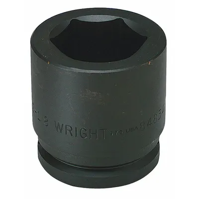WRIGHT TOOL Impact Socket: 1 1/2 in Drive Size, SAE, 2 11/16 in Socket Size, 6-Point - 1-1/2" Drive Impact Sockets
