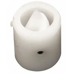 This sleeve and flapper assembly is a replacement component for handle connectors and extension kits in bathtubs and showers. It is used to restore proper water flow control in compatible plumbing systems.