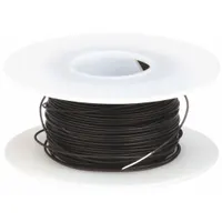 OK INDUSTRIES Spooled Wrapping Wire: 100 ft Overall Lg, 24 AWG Conductor Size, Black (MPN KSW24BLK-0100)