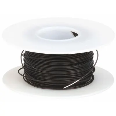 OK INDUSTRIES Kynar® Spooled Wrapping Wire, 24 AWG, Black, 100 ft - Spooled Wrapping Wires