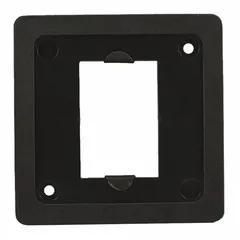 Plastic weather ring accessory for power supplies. Provides a protective seal against moisture and debris for compatible installations. Suitable for outdoor or damp environments where power supply reliability is needed.