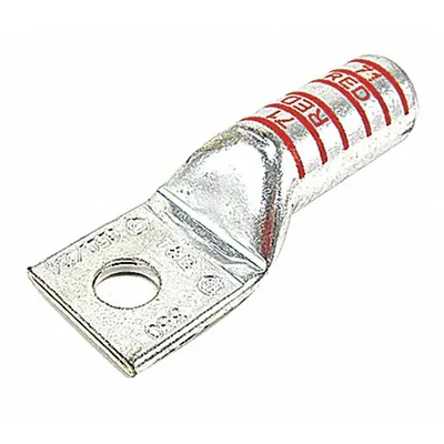 THOMAS & BETTS Compression Lug: 1/2 in Stud Size, 350 kcmil For Wire Sizes, Stranded Wire Type - One-Hole Compression Lugs