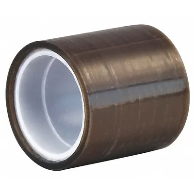 3M Film Tape: 12 in Wd, 5 yd Lg, 3.7 mil Thick, Silicone, Polytetrafluoroethylene Film - PTFE Slick Surface Tape