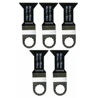 FEIN Oscillating Tool Blade: 1 3/4 in Blade Wd, 2 3/8 in Overall Lg, Flush Cutting, Bi-Metal, 5 PK (MPN 63502148029)