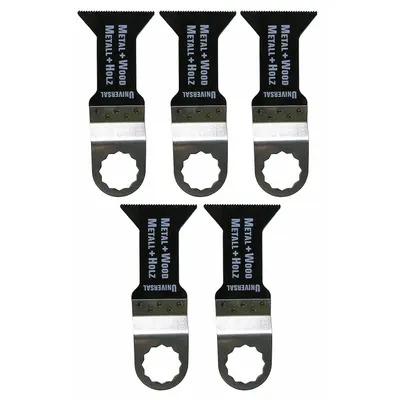 FEIN Oscillating Tool Blade: 1 3/4 in Blade Wd, 2 3/8 in Overall Lg, Flush Cutting - 12-Point Mounted Blades