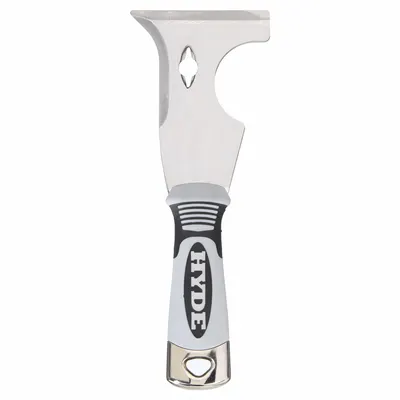 HYDE Painters Tool: Stainless Steel, 3 in Blade Wd, 3 5/8 in Blade Lg - Corrosion Resistant Painter's Multi-Tools
