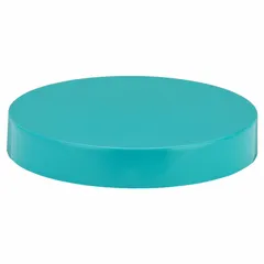 Green thermoset screw cap with F217/PTFE liner, 70-400 mm closure size. Suitable for sealing industrial containers storing chemicals, solvents, or other liquids. Pack of 12 closures.