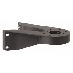 Wall-mount bracket for WERMA KombiSIGN 71/72 series modular tower lights. Black housing, overall height 1 15/16 in. Provides a secure mounting solution for industrial signaling applications where wall installation is required.