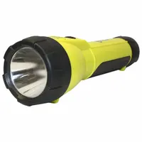 RAILHEAD GEAR Flashlight: 200 lm, 2 hr Run Time at Max. Brightness, 298.1 m Max Beam, Yellow, Body (MPN KE-FL45)