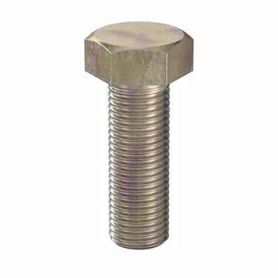LINDSTROM Hex Head Cap Screw: Steel, Class 10.9, Zinc Yellow, M27, Metric, 80 mm lg - Class 10.9 Steel Hex Head Cap Screws