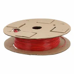 Polyurethane tubing with 3/32 in inside diameter and 5/32 in outside diameter, supplied in a 100 ft length. Red color, Shore A 90 to 95 hardness, rated for 170 psi at 180°F. Suitable for pneumatic and fluid transfer applications in industrial automation and control circuits.