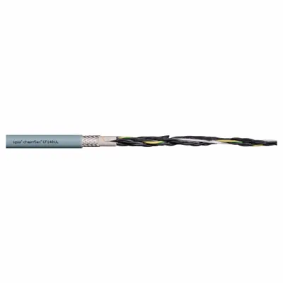 CHAINFLEX Control Cable: 16 AWG Conductor Size, 5 Conductors, PVC, Order by the Foot - Continuous Flexing Exposed Run Tray Cables