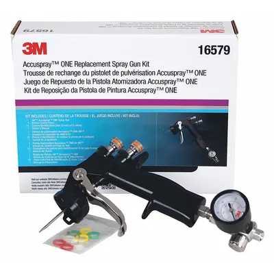 3M HVLP Spray Gun: HVLP, 1/2 in to 12 in, 1/4 in Air Inlet Size, Paints - HVLP Spray Guns
