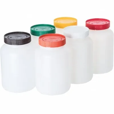 CARLISLE Container with Pourer: Brown/Green/Orange/Red/White/Yellow - Containers with Pourers
