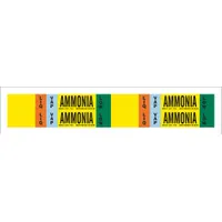 Pipe Marker: LIQ/VAP, Low, Fits 3/4 to 2 3/8 in Pipe O.D., 4 Pipe Markers, Without (MPN 90476)