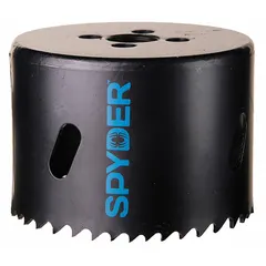 This SPYDER bi-metal hole saw cuts through wood, metal, plastic, and drywall. With a 3-1/4 in diameter, 4/6 teeth per inch, and 1-7/8 in maximum cutting depth, it is suited for general construction, plumbing, and electrical work. Sold without arbor; requires 5/8-18 thread arbor.