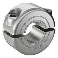 RULAND MANUFACTURING Shaft Collar: 2-Piece, Metric, Round, Clamp-On, 8 mm Bore Dia, 9 mm Collar Wd (MPN MSP-8-SS)